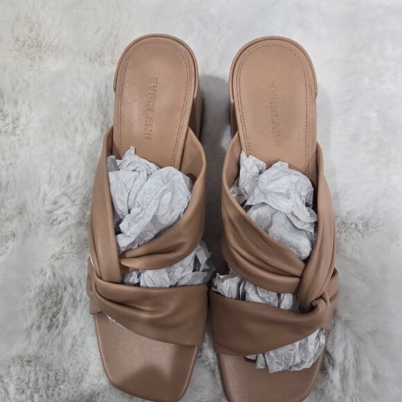 Everlane Day Twist Heel Blush Tan Leather Women's Size 10.5 NEW Office Neutral - Picture 9 of 10